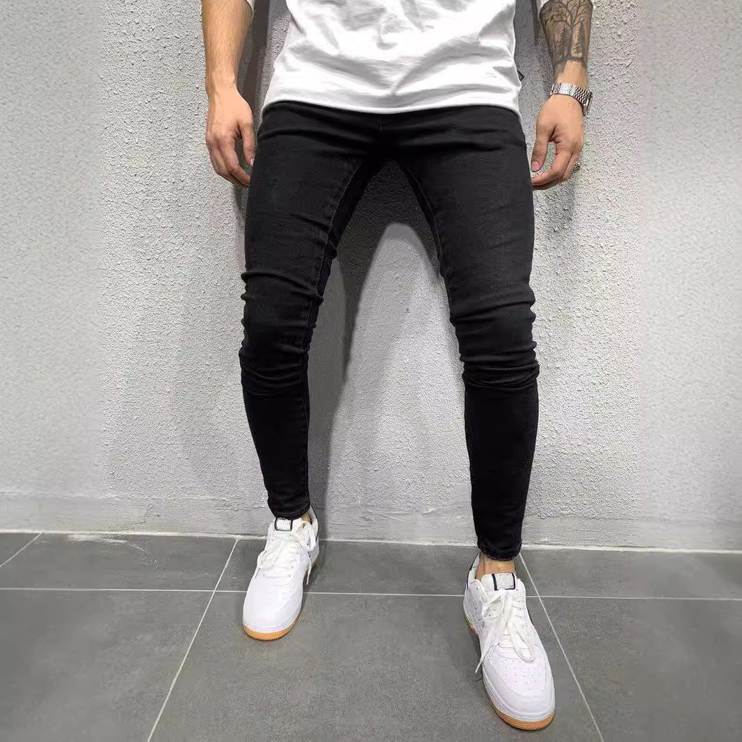 Men’s Skinny Jeans – Stretch Denim – Slim Fit – Five-Pocket Full Length Casual