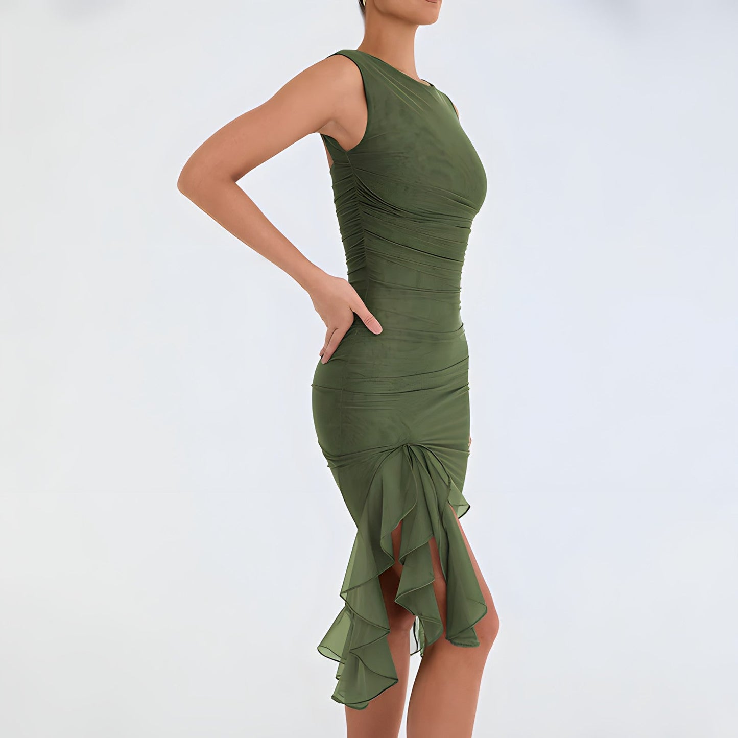 Ariana® | Midi dress with ruffles