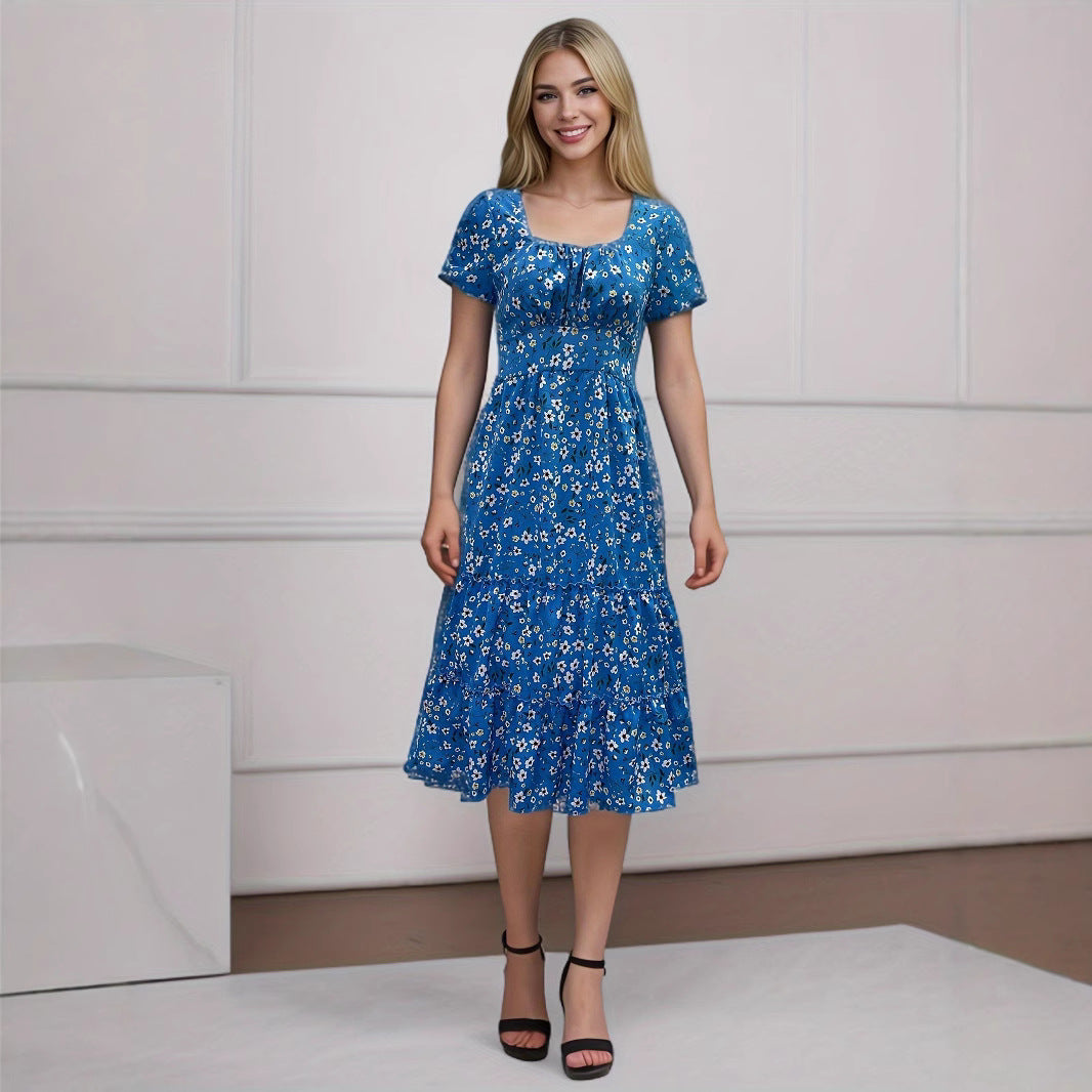 Cecilia® | Women'S Floral Pleated Maxi Dress