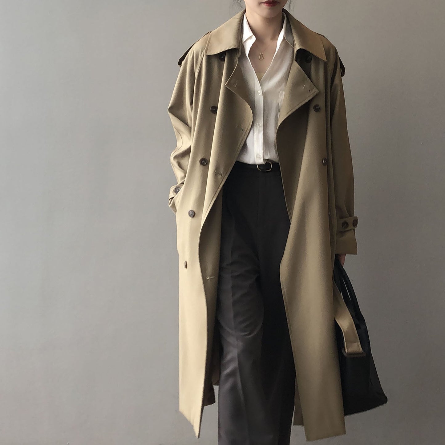 Brigitte | Double breasted trench coat for women