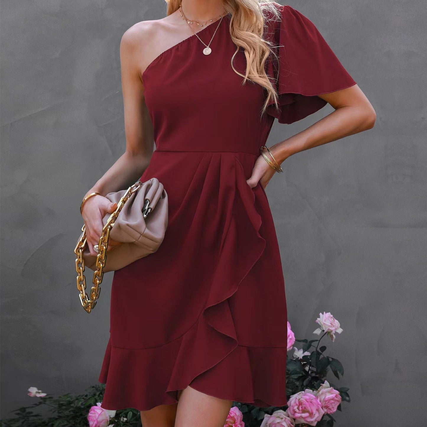 Carina® | Chic Off-Shoulder Cocktail Dress