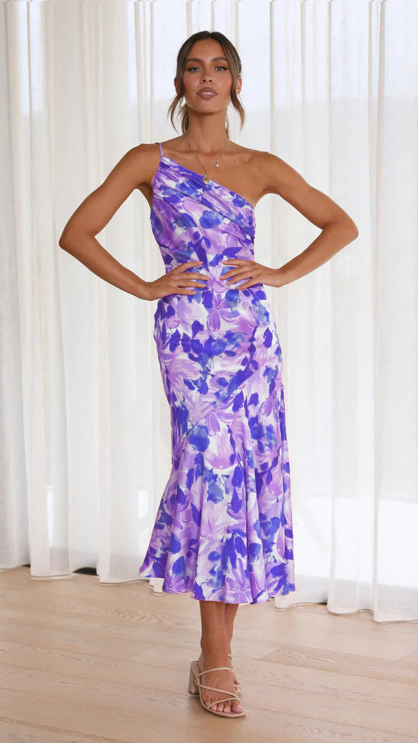 Bella® | floral one-shoulder dress
