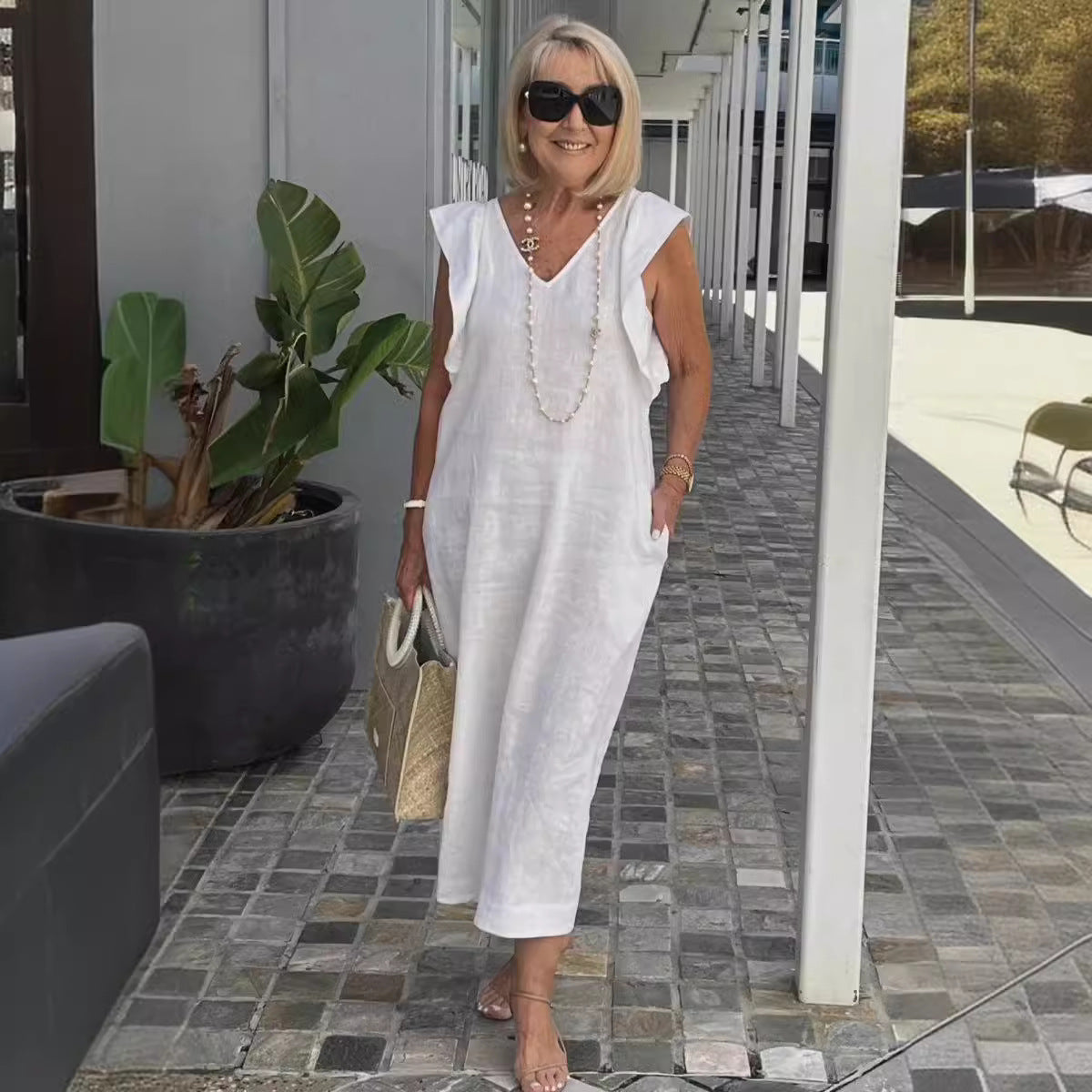 Hallie | Stylish Sleeveless Dress for Summer