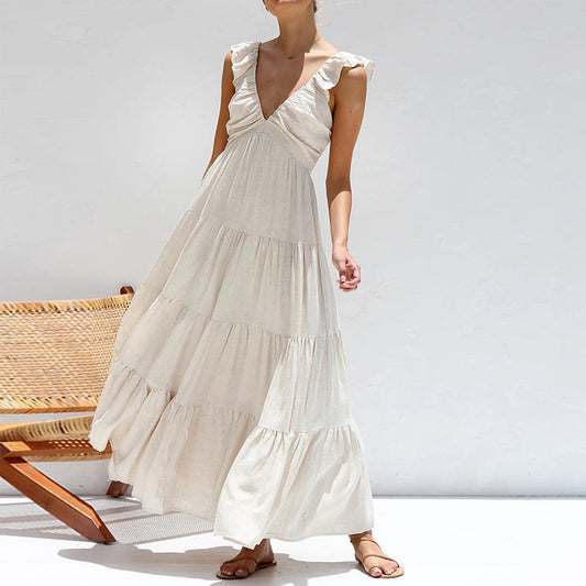 Andrea® | Long summer dress with ruffles