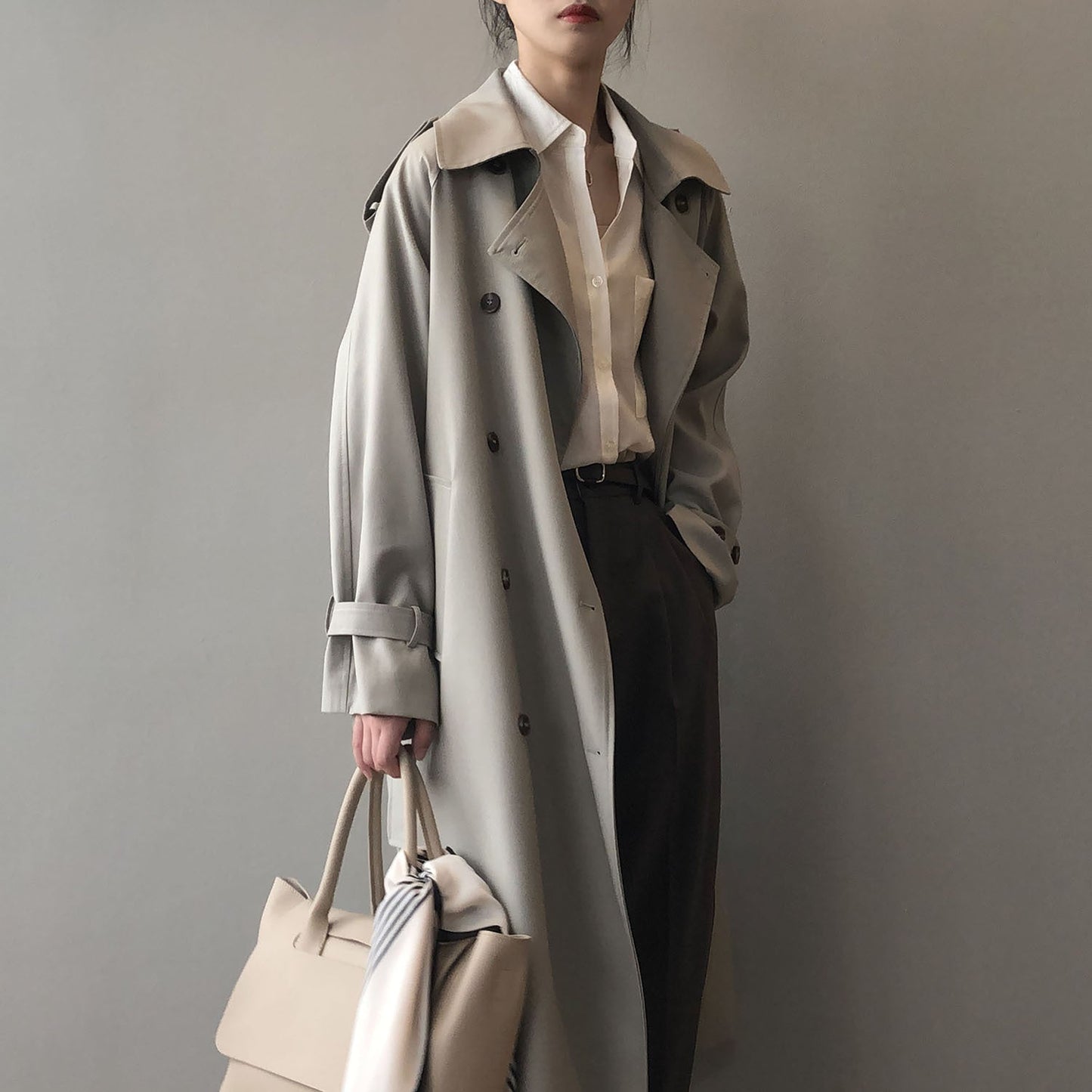 Brigitte | Double breasted trench coat for women