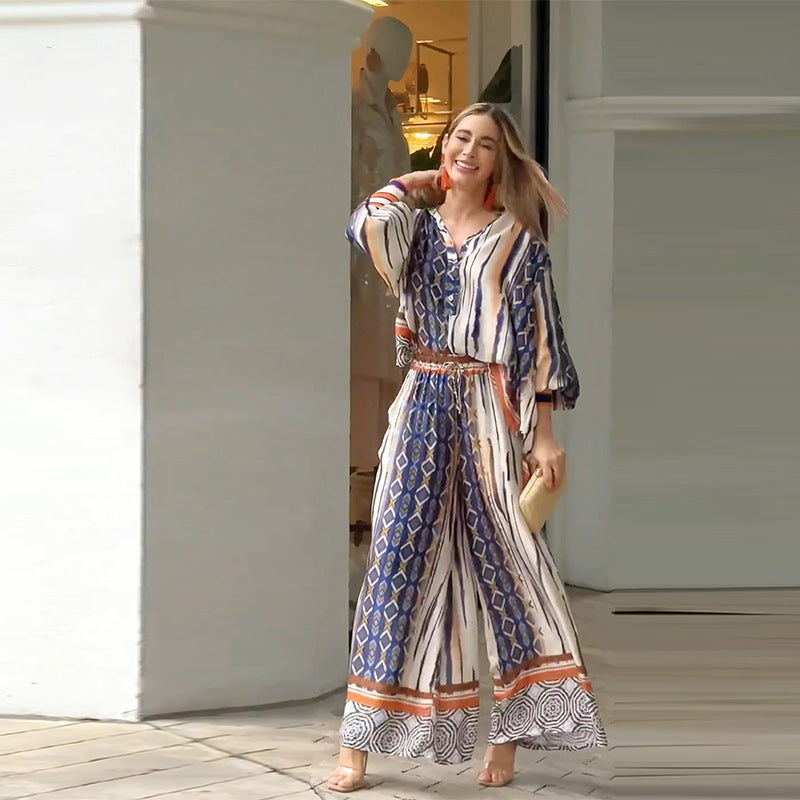Bianca® | Bohemian blouse and pants set