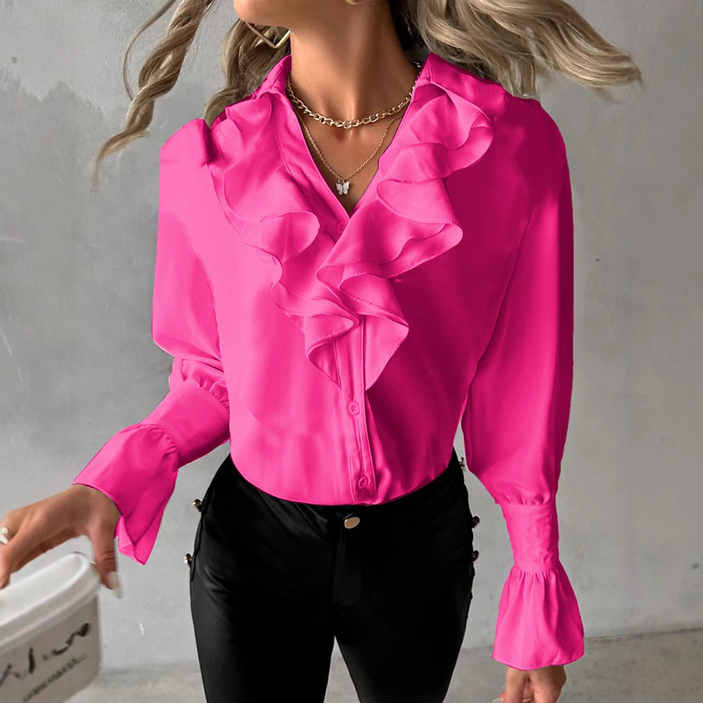 Araceli® | Women'S Blouse With Eye-Catching Ruffle Details And Elegant Cuffs