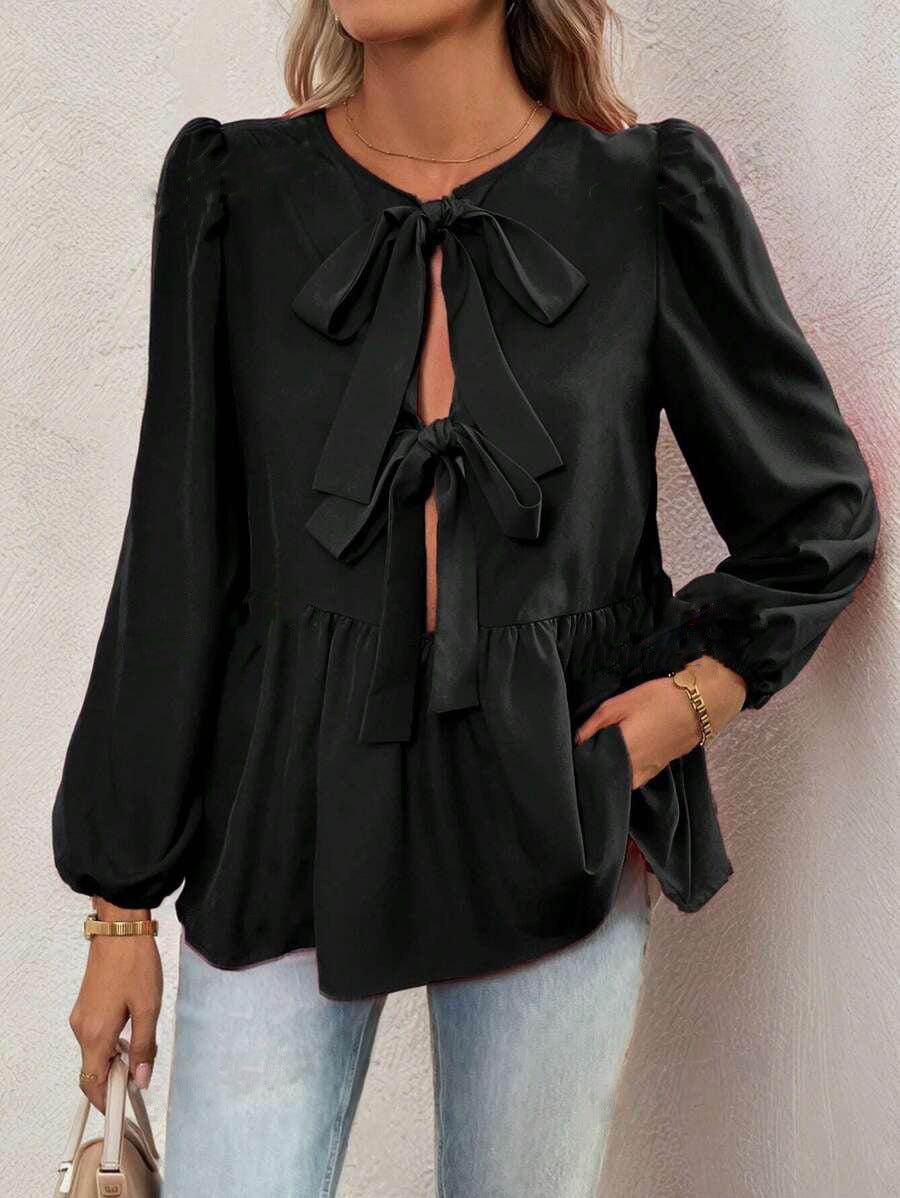 Concepción® | Women'S Blouse With Elegant Bow Details And Voluminous Sleeves