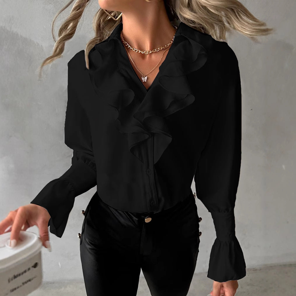 Araceli® | Women'S Blouse With Eye-Catching Ruffle Details And Elegant Cuffs