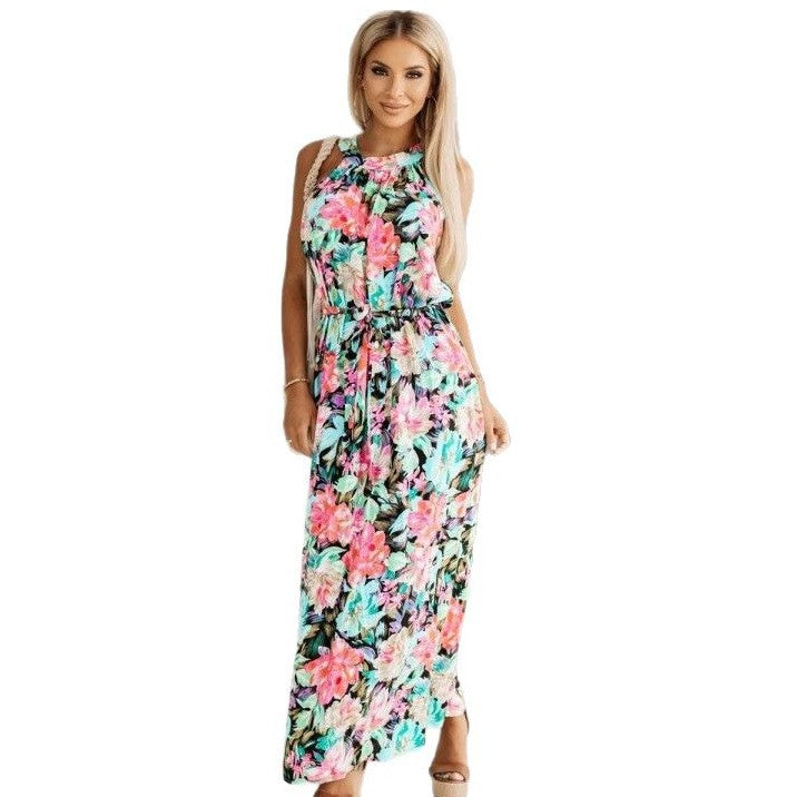 Alba® | Women'S Floral Maxi Dress With Adjustable Waist