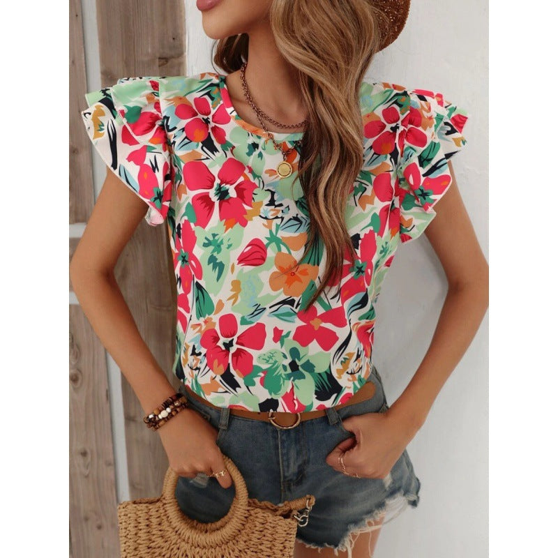 Debora® | Women'S Floral Puff Sleeve Top