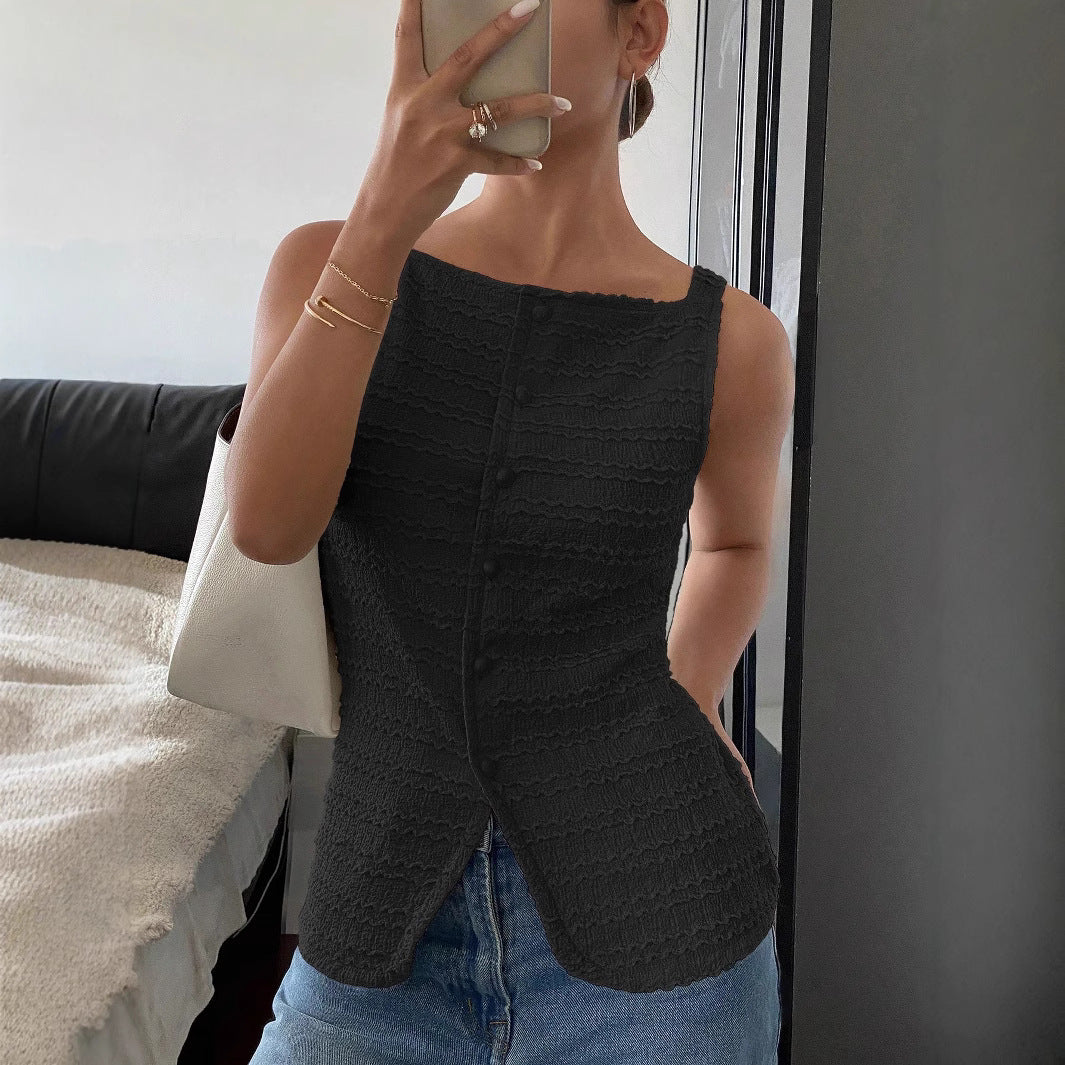 Donna | Women's Square Neck Sleeveless Top