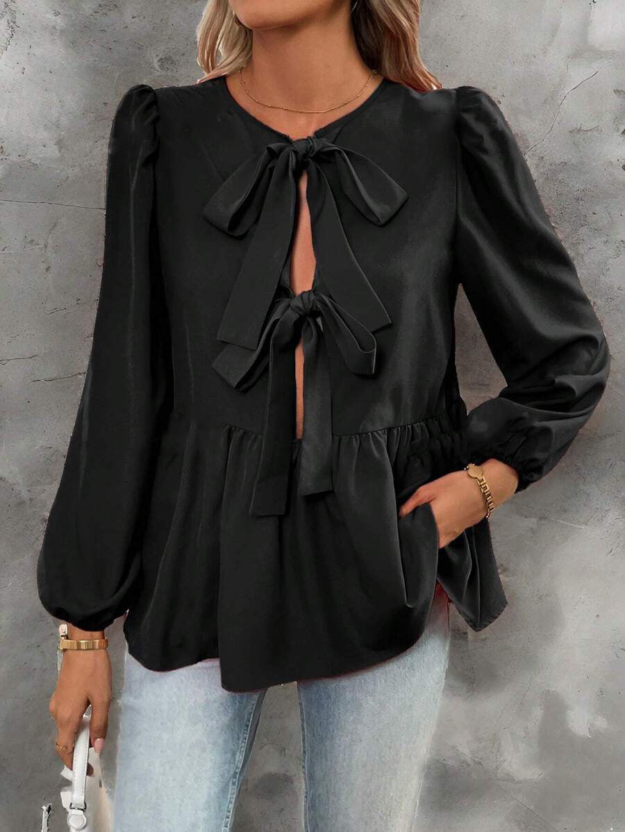 Concepción® | Women'S Blouse With Elegant Bow Details And Voluminous Sleeves