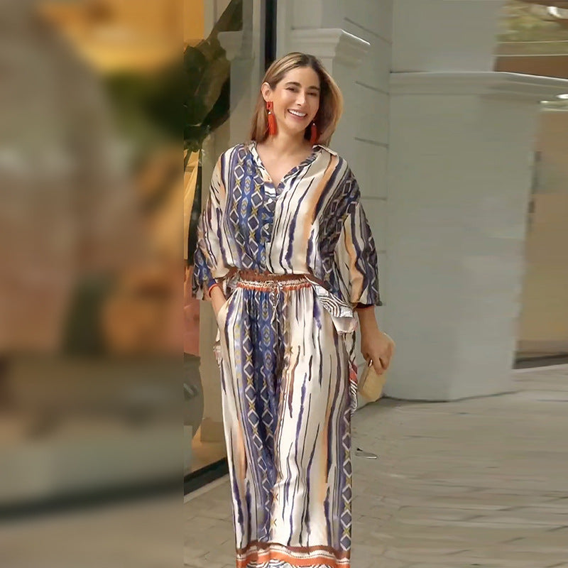 Bianca® | Bohemian blouse and pants set
