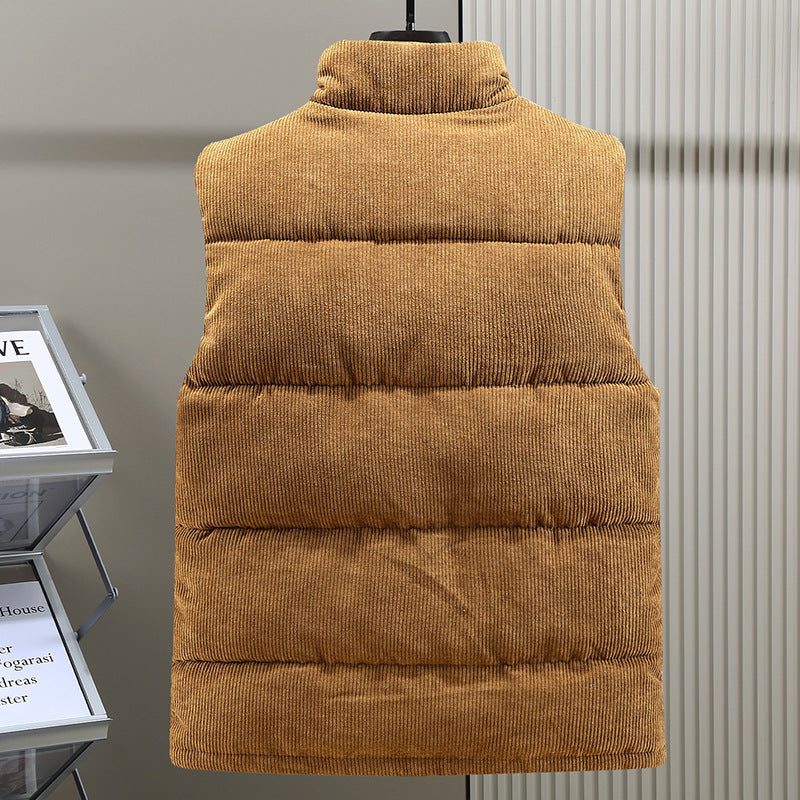Kent | Men's Sleeveless Corduroy Puffer Vest