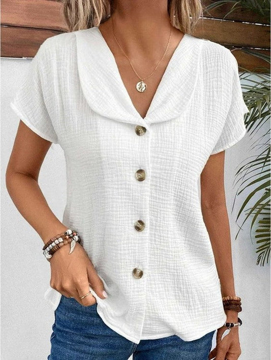 Cecilia® | Top With Collar And Buttons