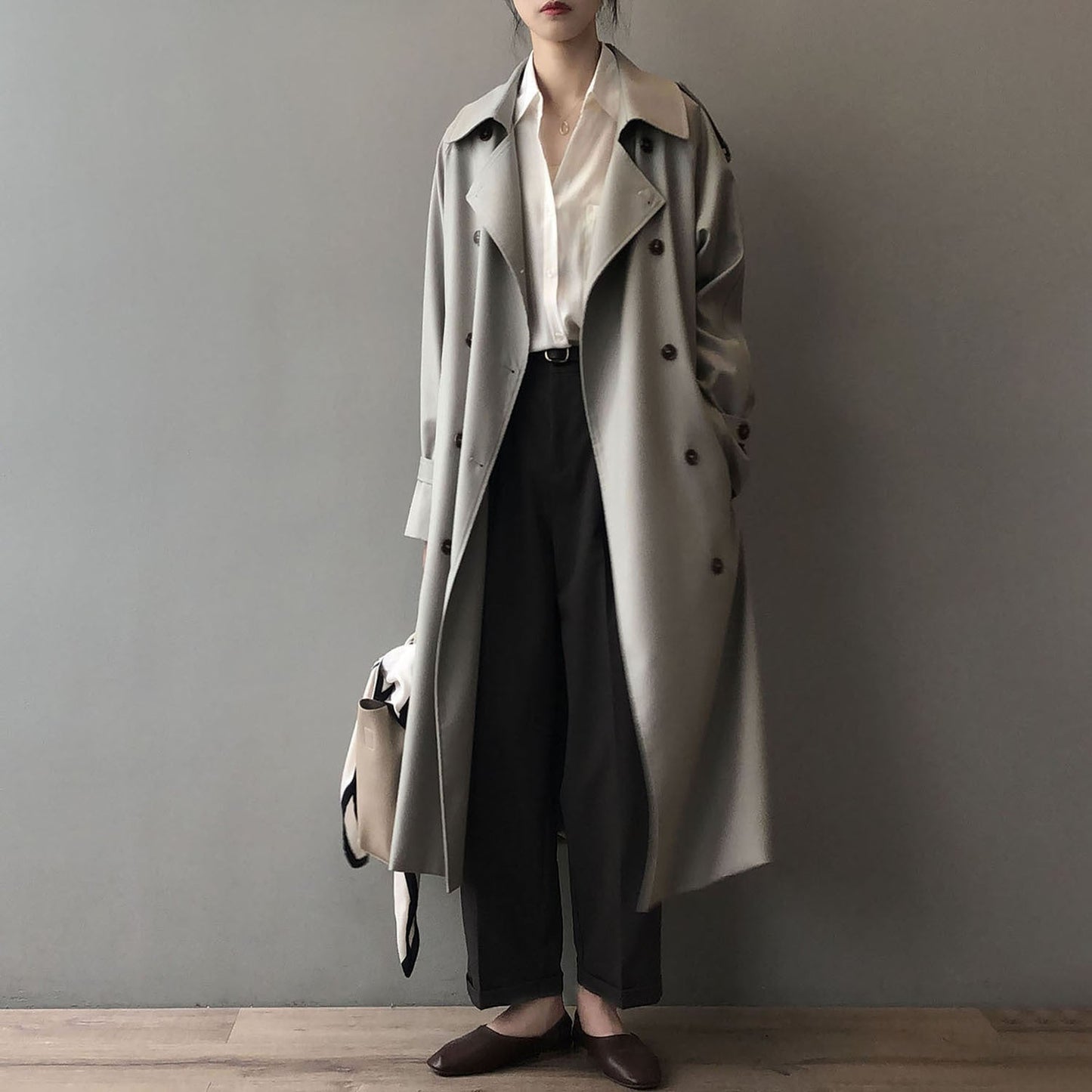 Brigitte | Double breasted trench coat for women
