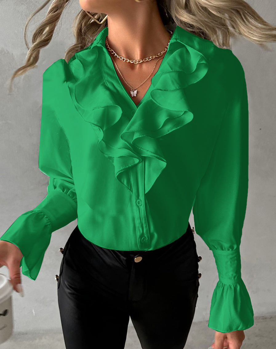 Araceli® | Women'S Blouse With Eye-Catching Ruffle Details And Elegant Cuffs