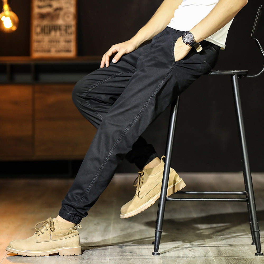 Joel | Men's Jogger Pants - Comfortable Cotton Blend, Tapered Fit