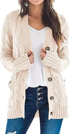 Cecilia | Knitted cardigan with buttons for women