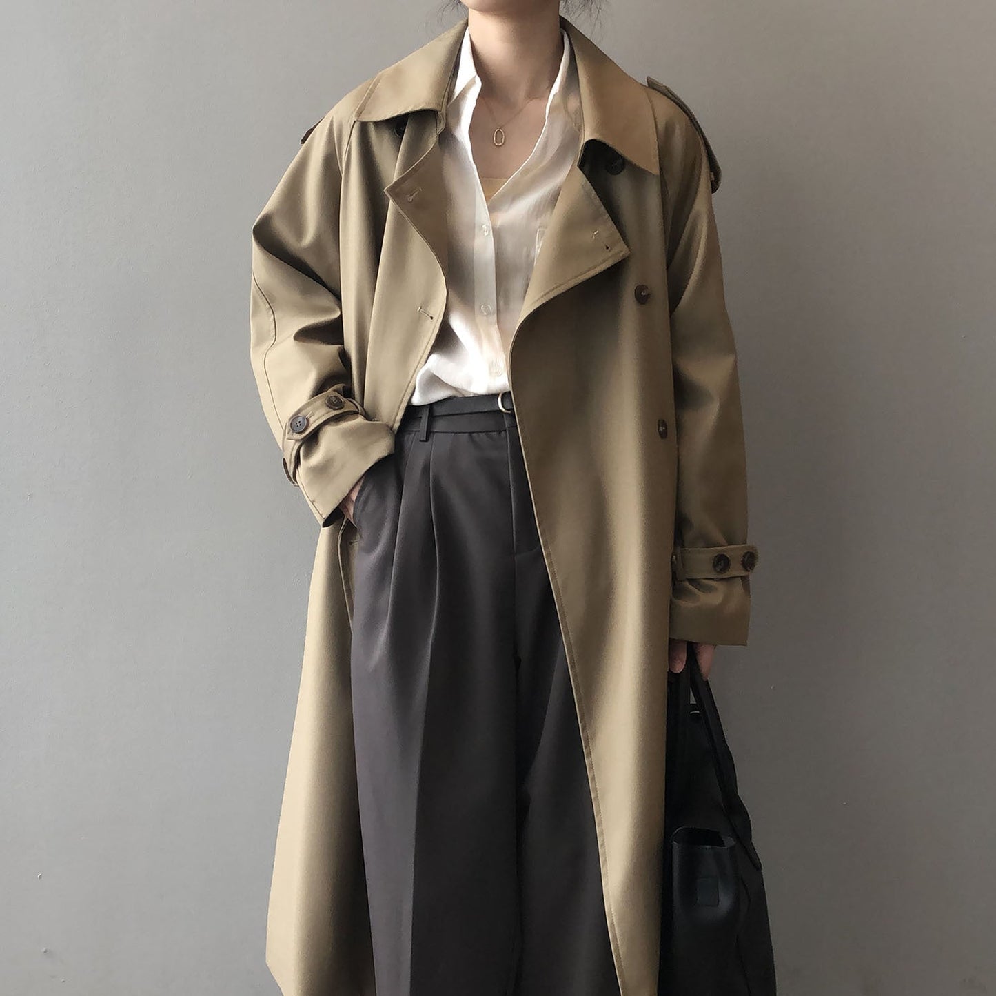 Brigitte | Double breasted trench coat for women