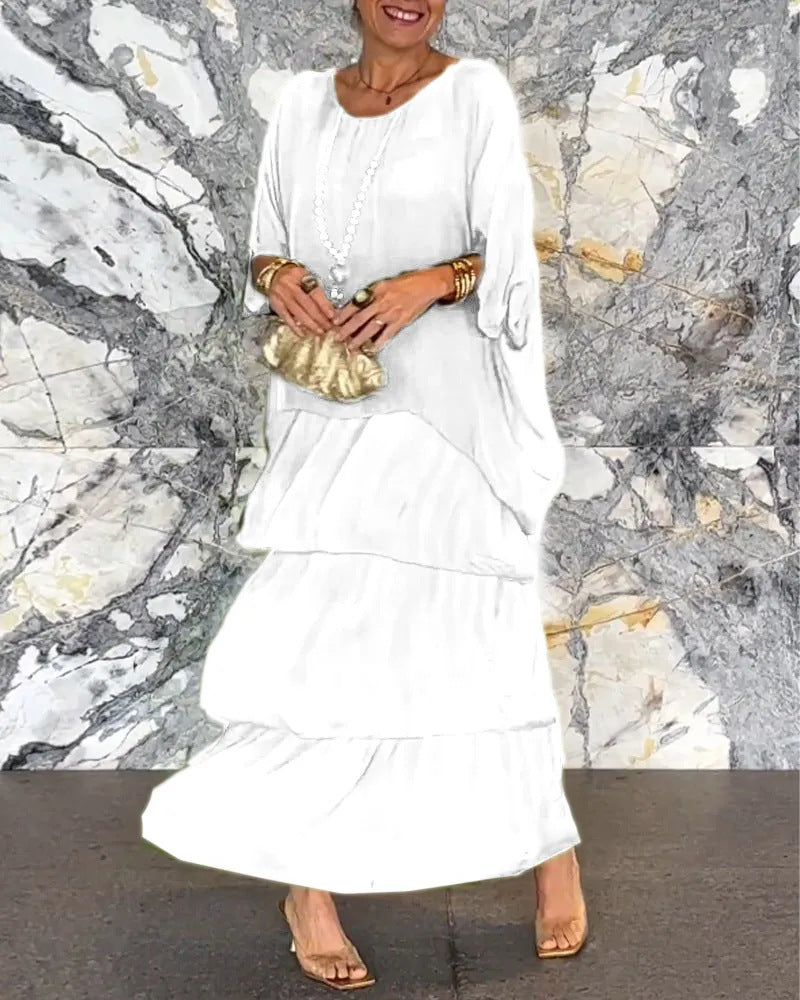 Delia® | Marianne Lange handmade layered dress