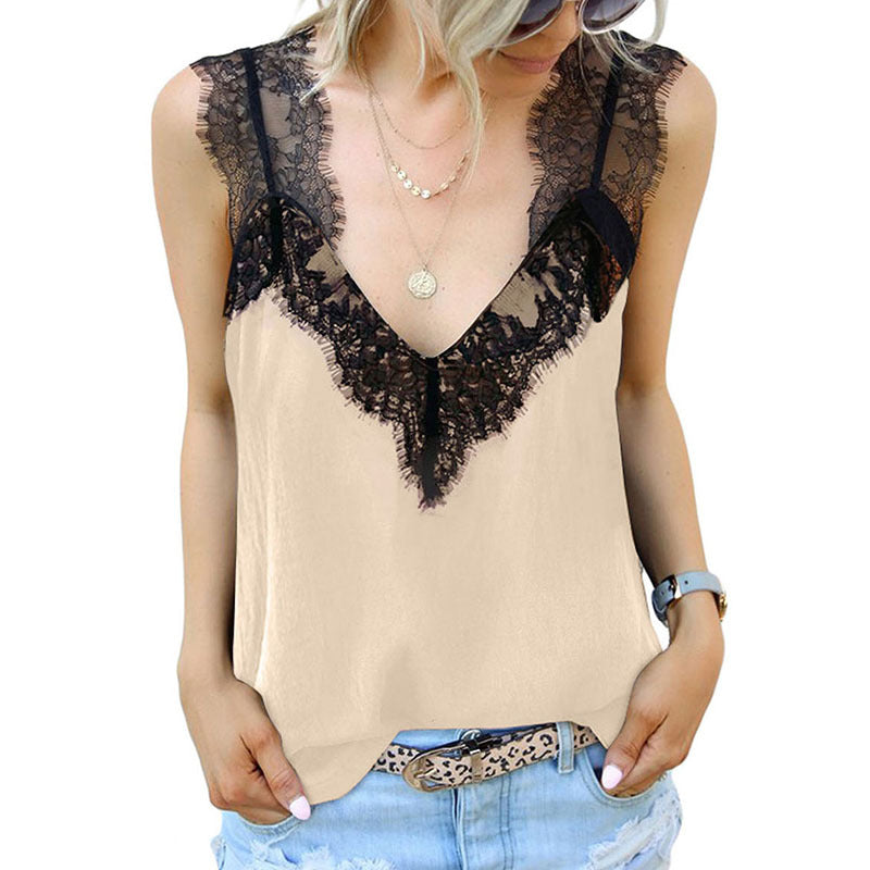 Britteon® | Women'S V-Neck Blouse Made Of Lace
