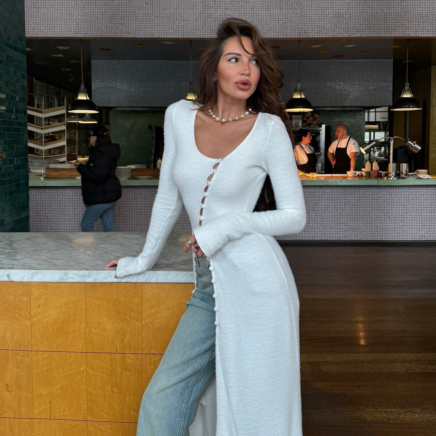 Gina | Women's Button-Down Sweater