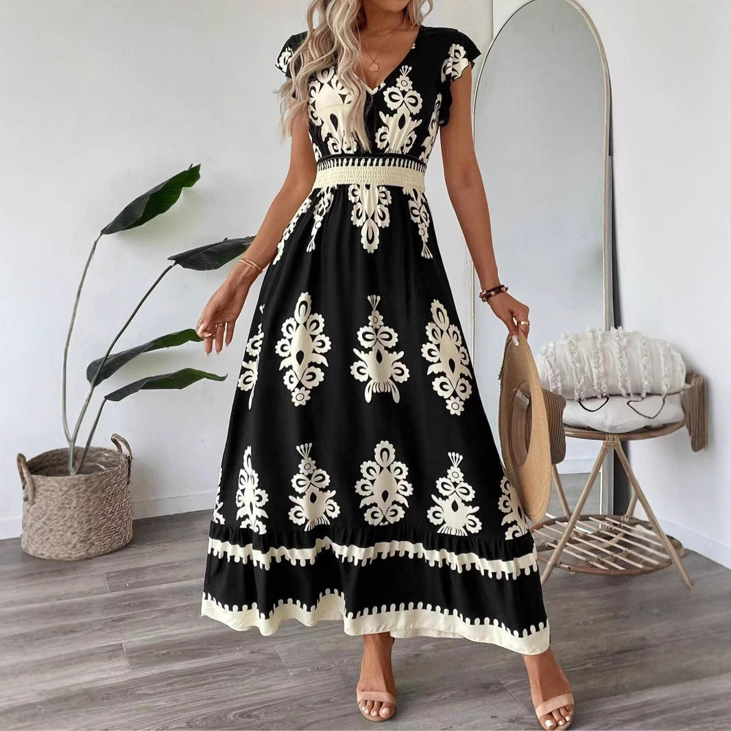 Aurora® | Women'S Embroidered V-Neck Maxi Dress