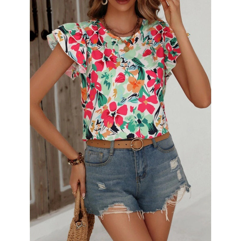 Debora® | Women'S Floral Puff Sleeve Top