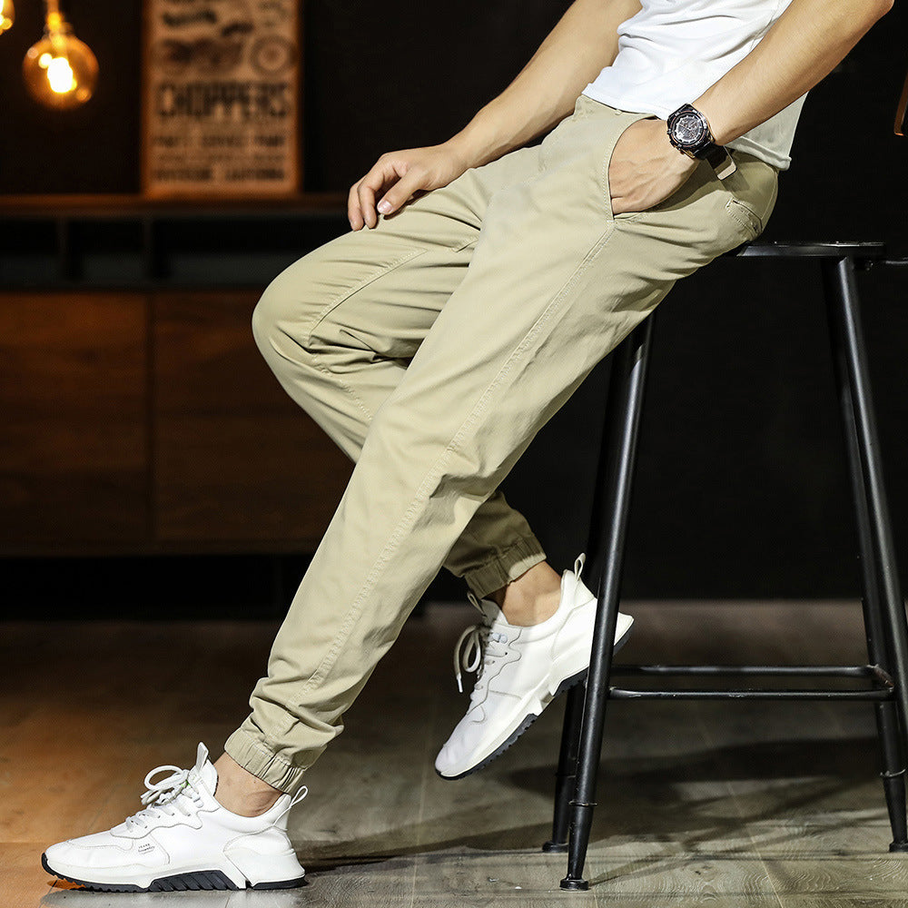 Joel | Men's Jogger Pants - Comfortable Cotton Blend, Tapered Fit