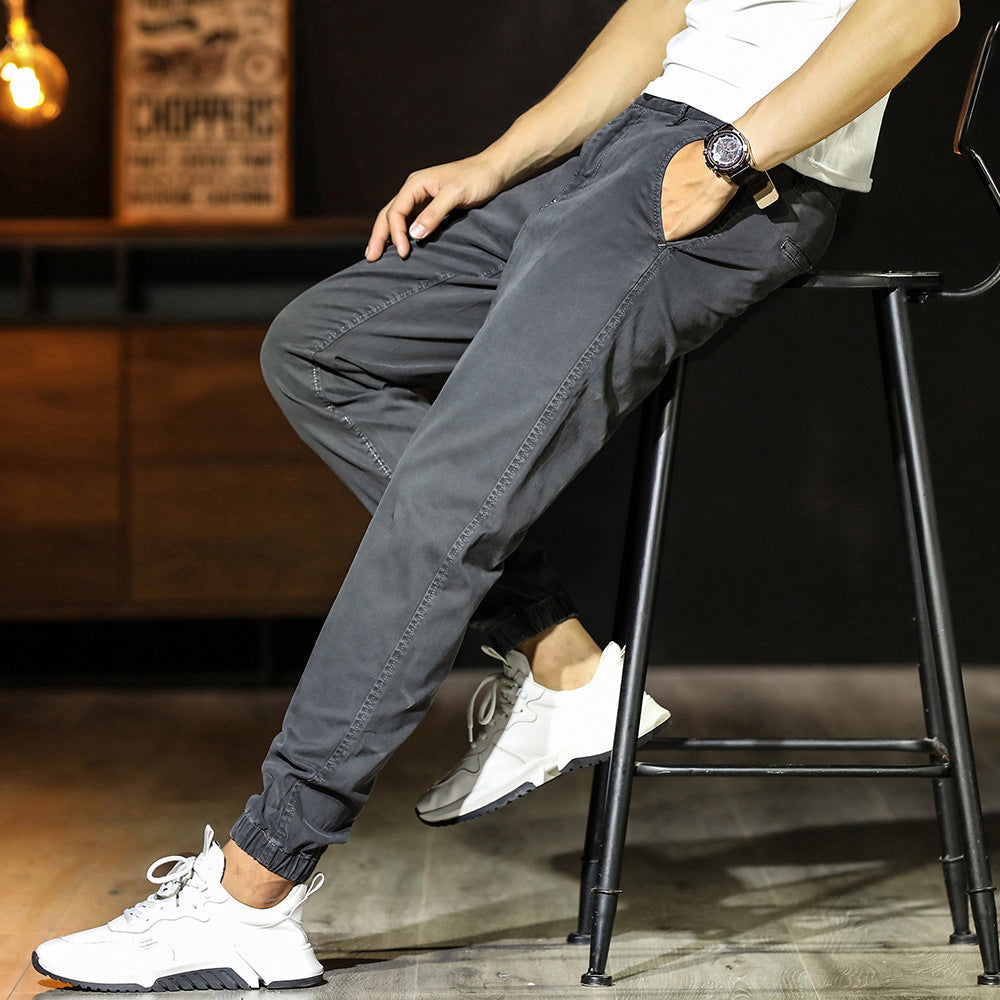 Joel | Men's Jogger Pants - Comfortable Cotton Blend, Tapered Fit