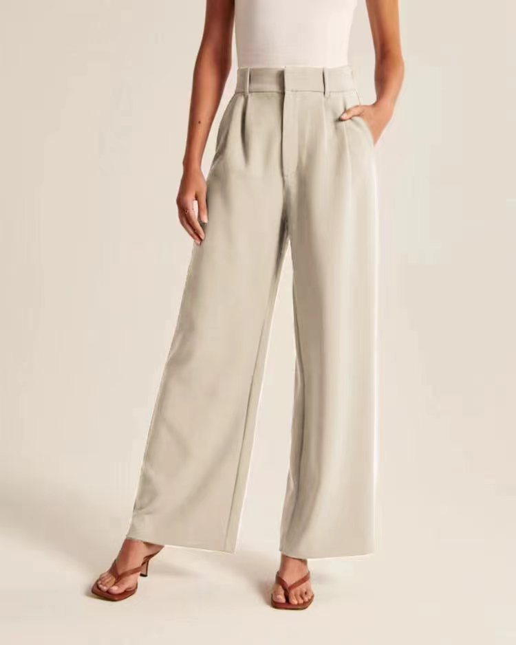 Ana® | Waffle Fabric Wide Leg Trousers