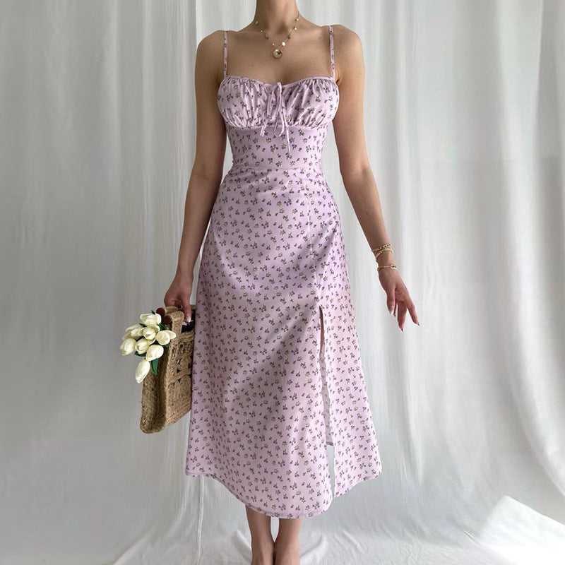 Camila® | Women'S Floral Print Maxi Dress With High Slit Design