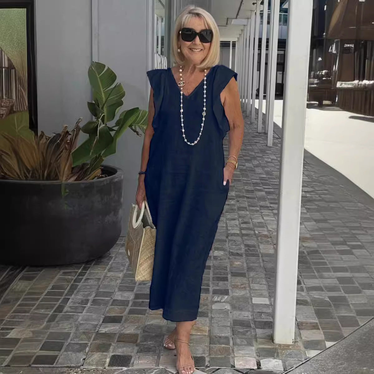 Hallie | Stylish Sleeveless Dress for Summer