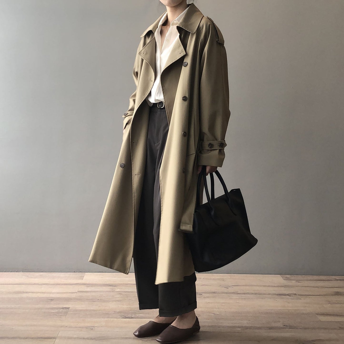 Brigitte | Double breasted trench coat for women