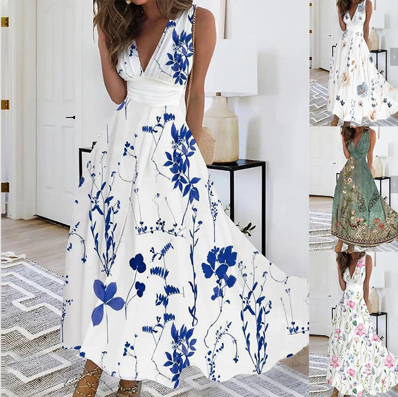 Sabrina | Enchanting Floral Maxi Dress for Effortless Elegance