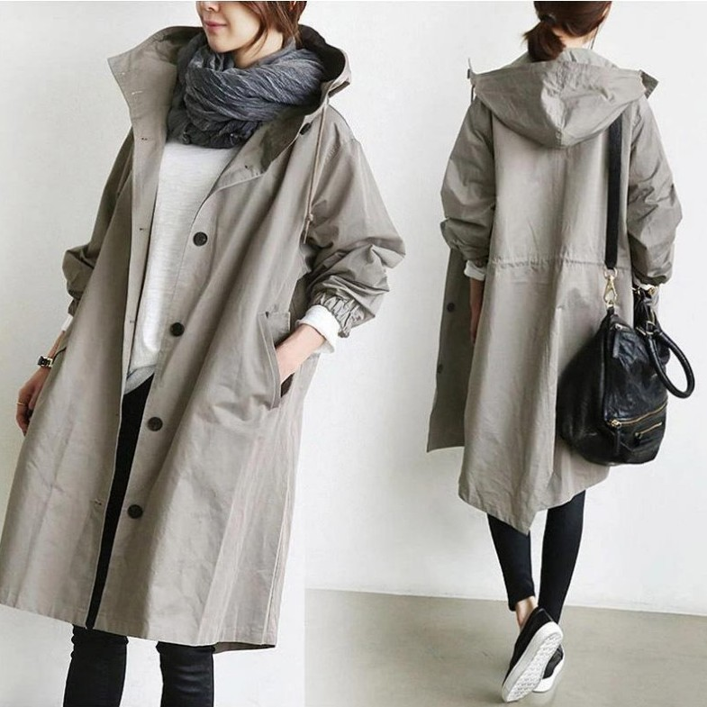 Raegan | Women's Oversized Hooded Trench Coat