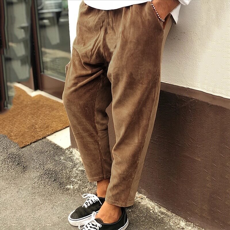Ralph | Men's Chic Ribbed Cropped Pants