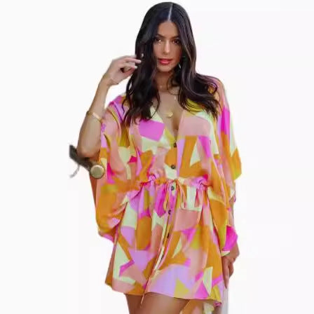 Brenda® | Women'S Floral Print Button-Up Dress