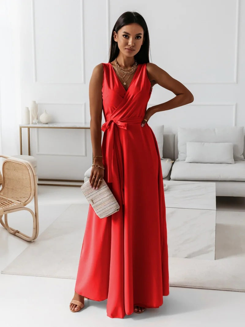 Anita® | Women'S Solid V-Neck Long Dress