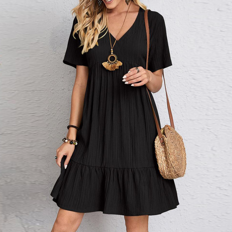 Casandra® | Dress Stylish boho dress with V-neck