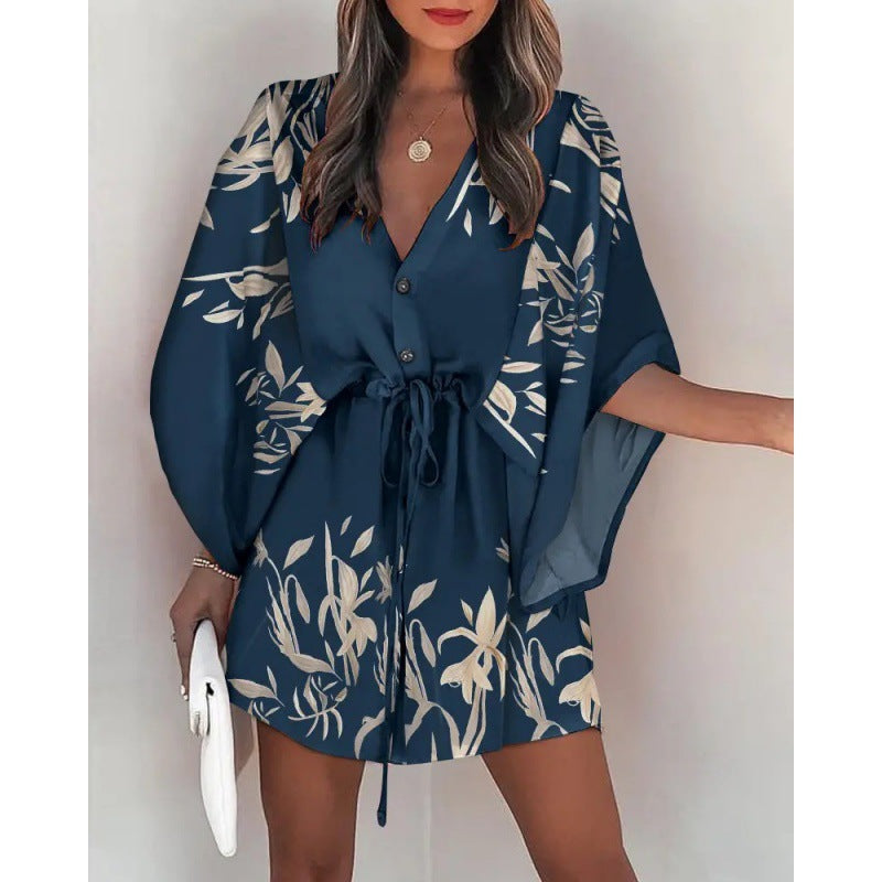 Brenda® | Women'S Floral Print Button-Up Dress