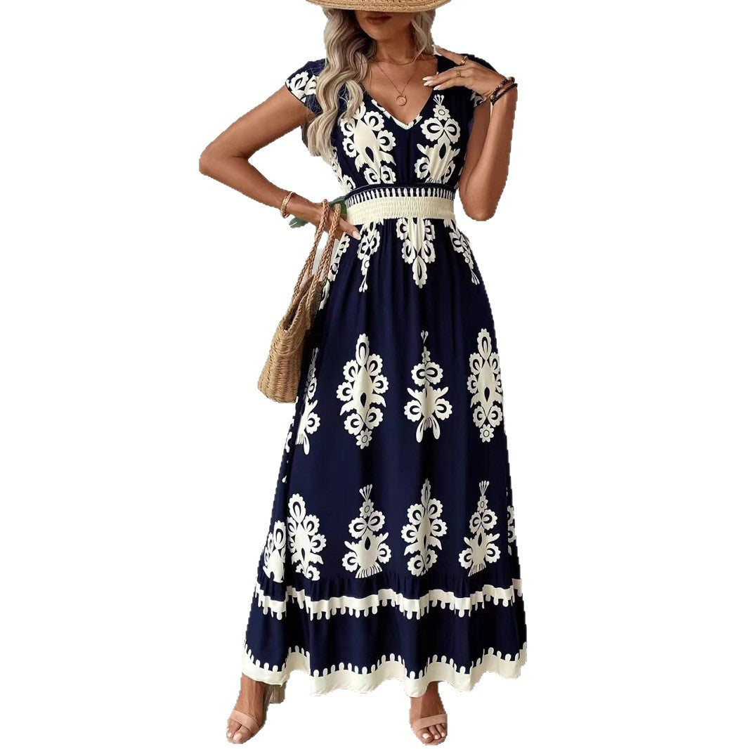 Aurora® | Women'S Embroidered V-Neck Maxi Dress