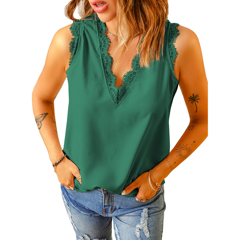 Britteon® | Women'S V-Neck Blouse Made Of Lace