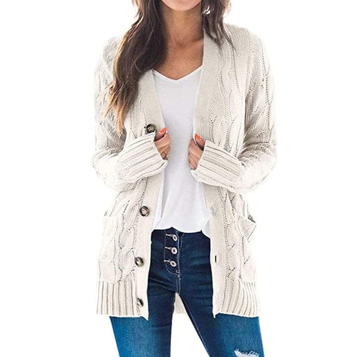 Cecilia | Knitted cardigan with buttons for women