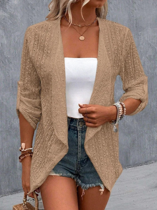 Nancy | Women's Open Front Draped Cardigan