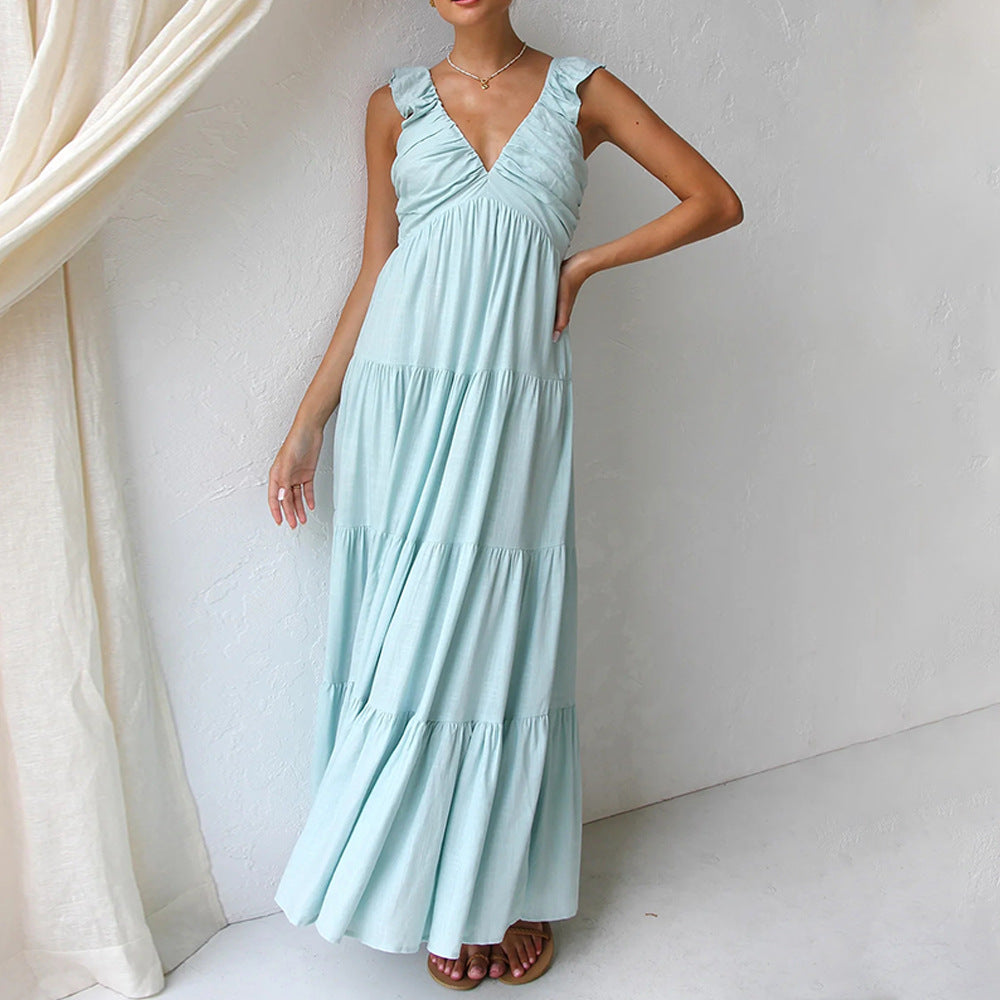 Andrea® | Long summer dress with ruffles