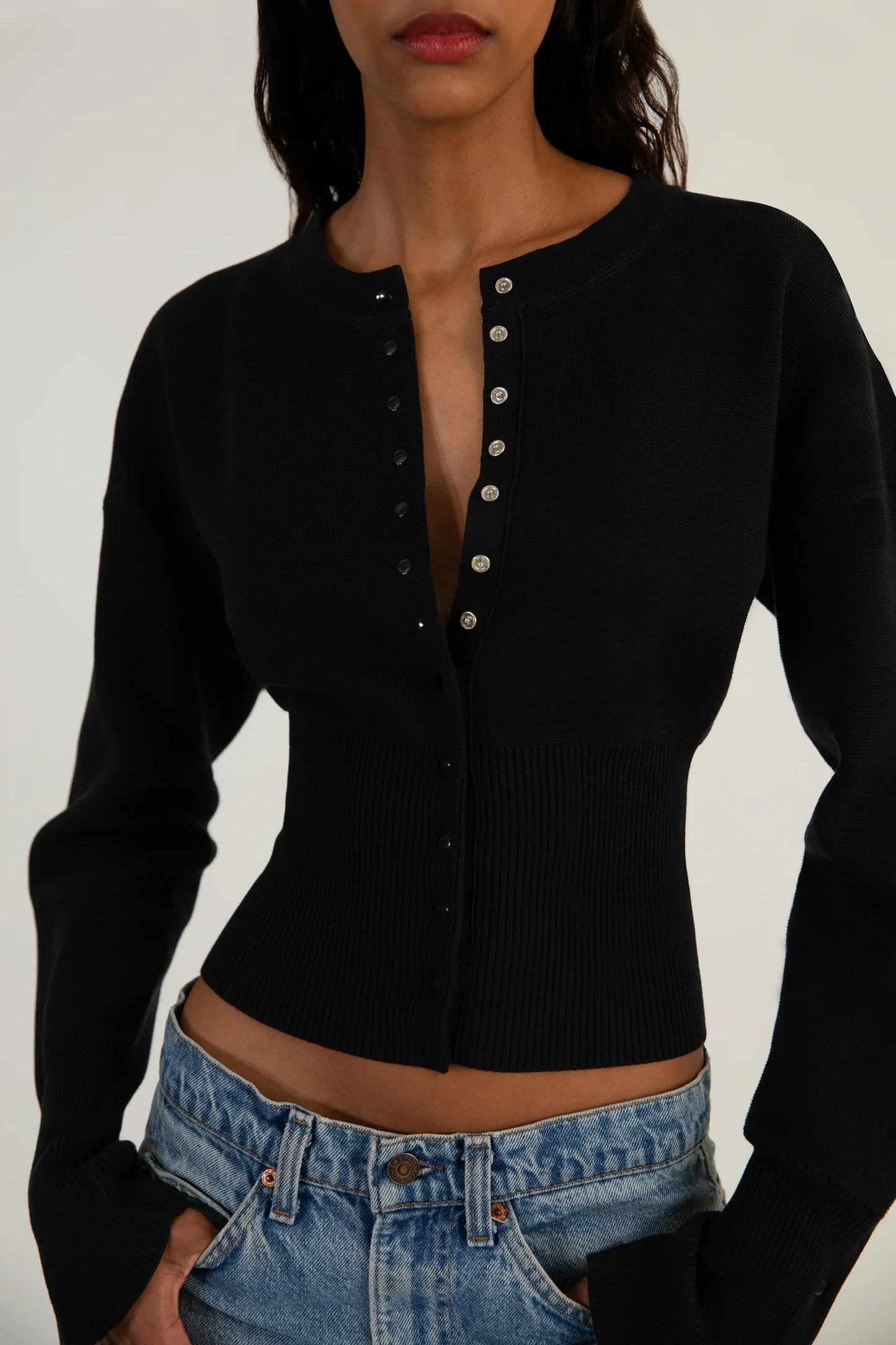 Vivian | Women's Fitted Ribbed Cardigan