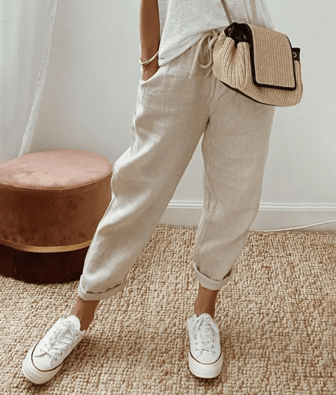 Ariadna® | Elegant trousers made of cotton and linen